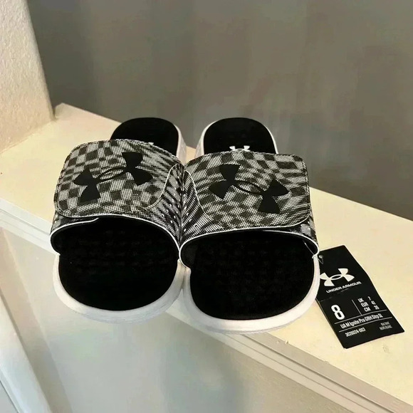 NEW Under Armour Ignite Pro Graphic Slide Sandal 3026024-003 Mens Size 8 - Picture 7 of 9